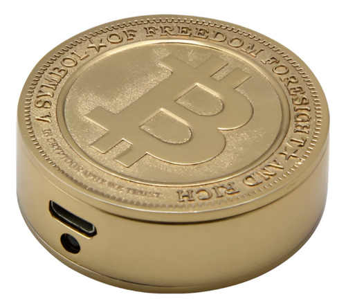 Encendedor Electrico Moneda Bitcoin Electrico Recargable Usb