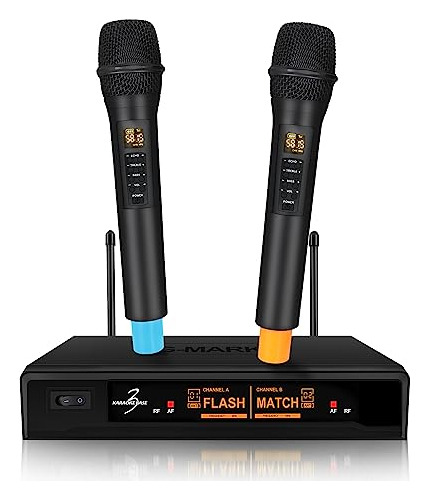 G-mark Base De Karaoke 3 Pro Uhf Sistema De Micrófono Inalám