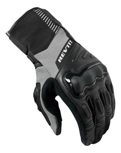 Guantes Moto Largo Revit Sand 5 H2o Con Protecciones Ruta Color Negro Talle M