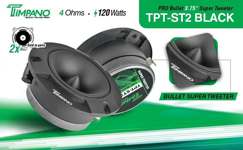 Super Tweeter Timpano Tpt-st2 Negro 240w