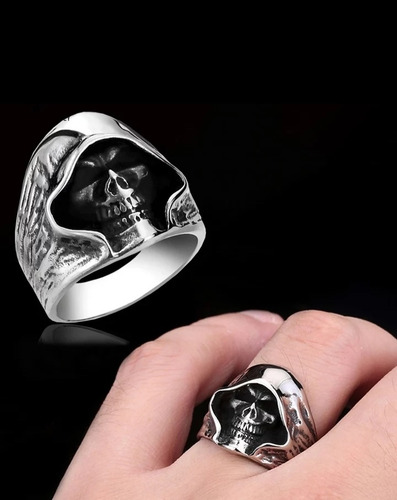Anillo De Hombre Diseño Calavera Encapuchada!!!