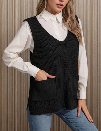 25 Camisa Base Sin Mangas Con Cuello Redondo Y Cuello