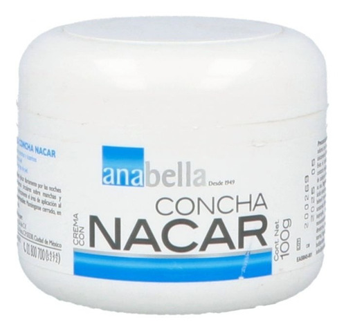 Anabella Concha Nacar 1 Tarro Crema 100 Gr