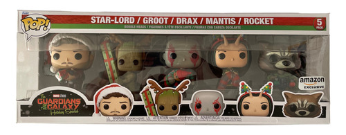 Funko Pop Guardianes De La Galaxia Navidad 5 Pack Exclusivo (Usado)