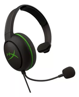 Auricular Gamer Hyperx Cloudx Chat Negro Y Verde Con Micrófono Cableado Edición Xbox 1 Unidad