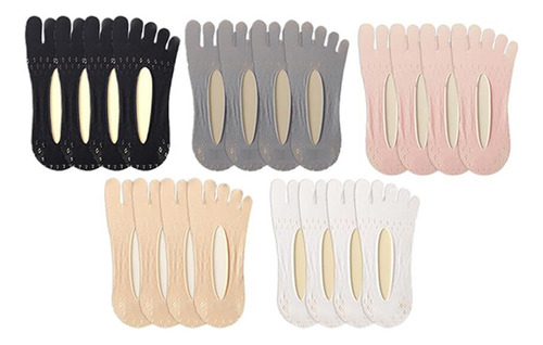 V Nuevos Calcetines Con Separación De Dedos Para Mujer