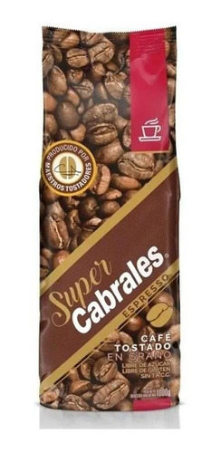 Imagen 1 de 7 de Cafe Grano Super Cabrales Espresso 1kg Tostado