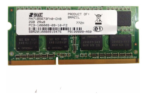 Memória Notebook 2gb Ddr3 Pc3-10600s Smart