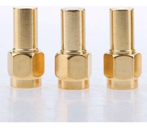 5x Terminal Tapa Carga Simulada 2w 50ohm Chapado En Oro