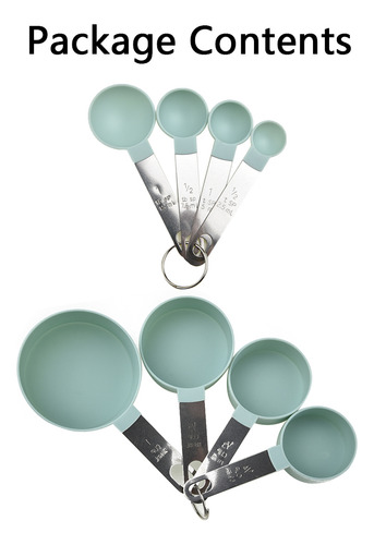 Kit De Tazas Medidoras Con Cuchara Y 4 Cucharas Kitchen