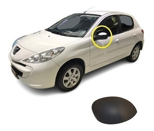 Peugeot 207 Cacha De Espejo Izquierda Para Pintar Carcasa