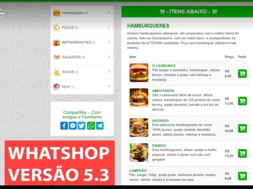 Script Plataforma Web App Delivery Lanchonetes E Pizzarias