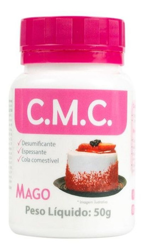 C.m.c 50g Mago Comestivel Para Pasta Amaricana Confeitaria