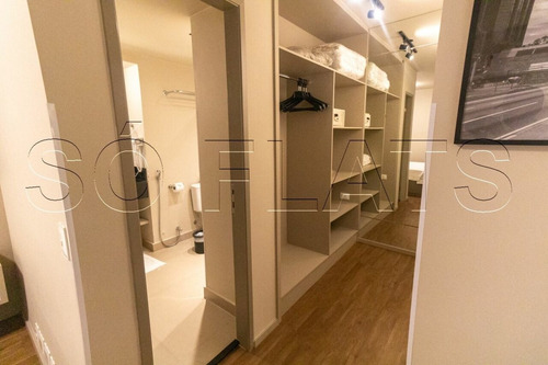 Imagem 7 de 15 de Centrak Park - Flat Totalmente Mobiliado E Com Serviços. - Sf513