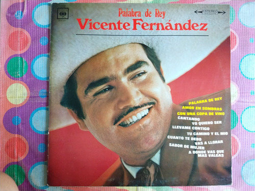 Vicente Fernández Lp Palabra De Rey