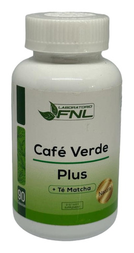 Cafe Verde + Té Matcha Quema Grasa Energía 90 Cápsulas, Fnl