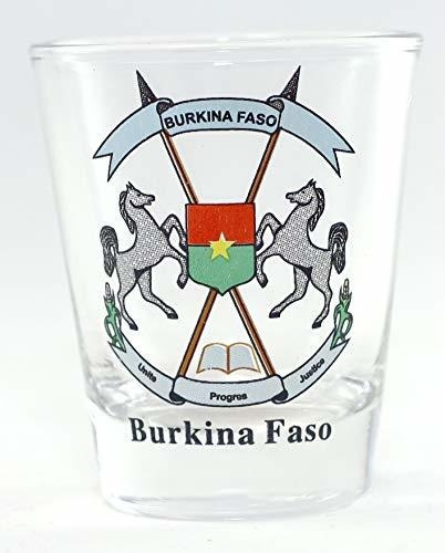 Vaso De Chupito Del Escudo De Armas De Burkina Faso