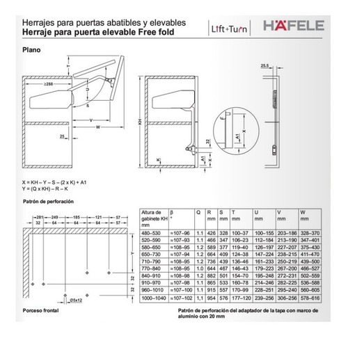 Imagen 4 de 6 de Brazo Elevador Para Alacena Free Fold C1fo Häfele 372.37.510