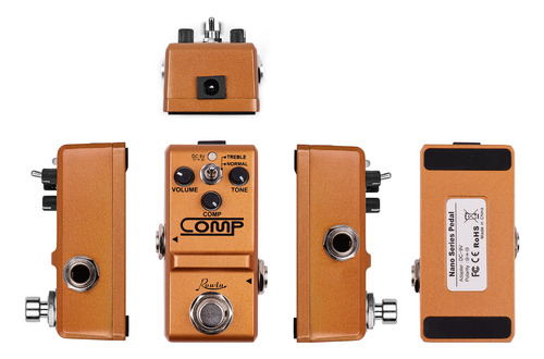 Pedal De Efectos Para Guitarra Rowin Compressor True Bypass