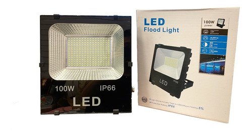 Foco Proyector Led Plano Reflector 100w 240 Led Exterior
