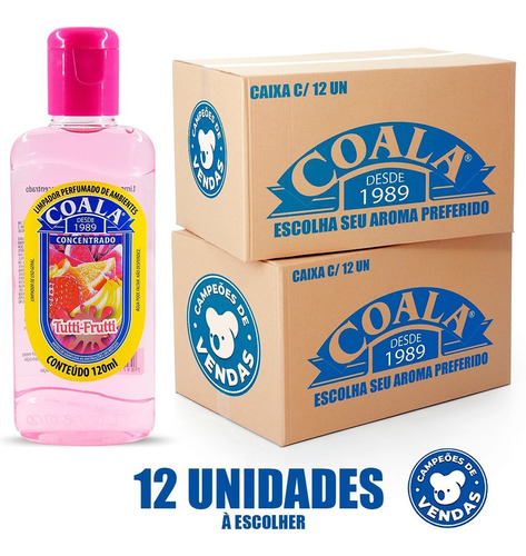 Kit C12 Un Aromatizante Concentrado Perfumado Coala - 120ml