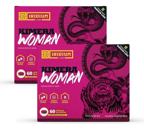 Kit 2x Kimera Woman - 120 Comps - Termogênico Feminino Sabor Sem Sabor