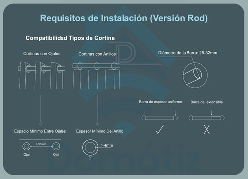 Imagen 10 de 10 de Aqara Motor Cortina E1 Rod Version Homekit, Alexa & Google