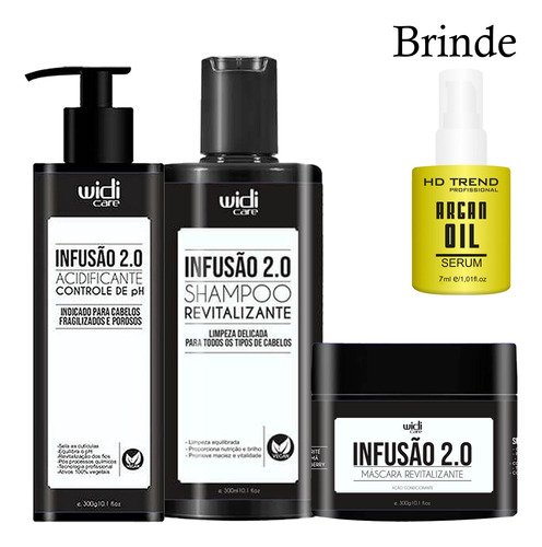 Kit Widi Care Infusão 2.0 Acidificante Shampoo Másc + Brinde