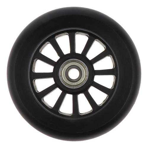 2 X 2pcs De De De Patinaje De Reemplazo De Rueda De S Negro