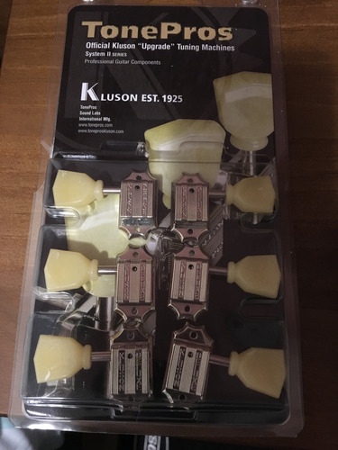 Clavijero Tone Pros Kluson Para Guitarra Les Paul Tpkg3-n