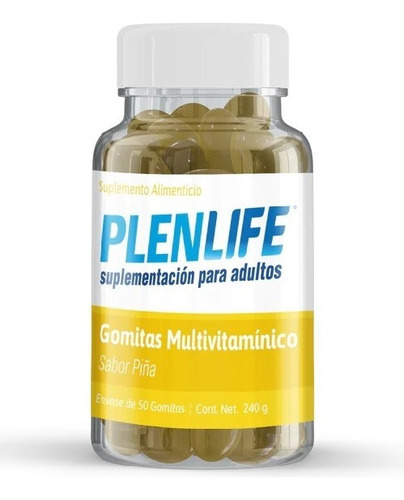 Kit C/4pz Gomitas Multivitamin Adulto Plenlife 240g Variedad