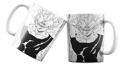 Tazón Taza Goku Vs Vegeta Dragon Ball Z 01 Monstruatazas