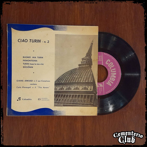 Gianni Armand - Ciao Turin Nº 2 - Vinilo Single