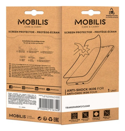 Mica Protectora De Pantalla Mobilis Para Zebra Tc22/tc27