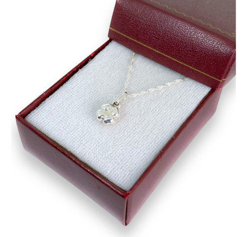 Dije Trebol De 4 Hojas Con Cadena Plata 925 (le4712)