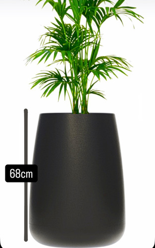 Maceta De Plástico Rotomoldeada Volterra Modelo Copón70 Negro Copón70
