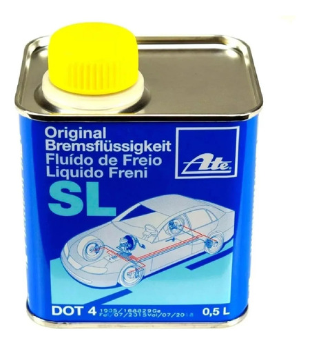 Fluído De Freio Ate Dot 4 500ml Original Para Toyota Hilux 3