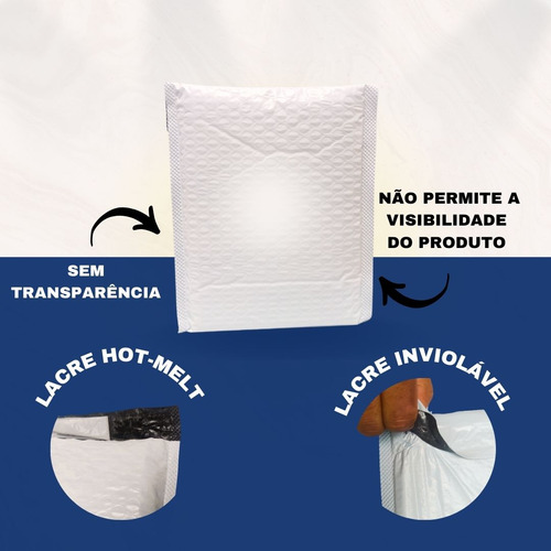 Envelope Segurança Com Plastico Bolha 19x25 50 Un Laminado