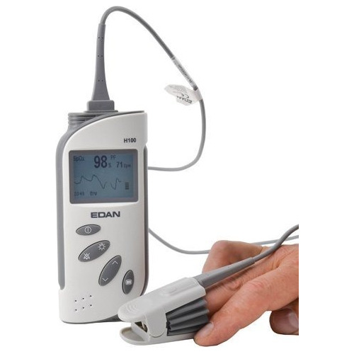 Oximetro De Pulso Sensor Adulto Pòrtatil Edan H100b