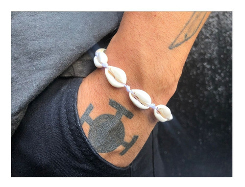Pulseira Tornozeleira Chocker Búzios Concha Thassia Noronha Diâmetro 40 Cm