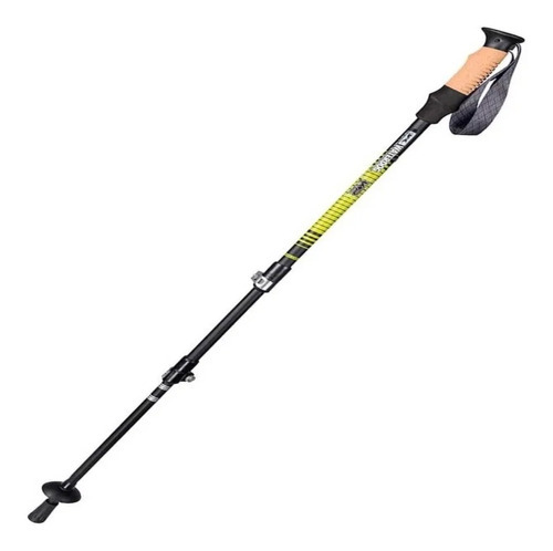 Baston Trekking Montañismo Waterdog Aluminio K2bas Reforzado Color Negro