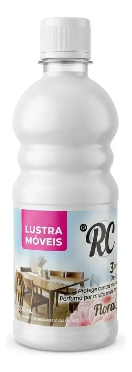 Lustra Moveis Rc Lune Blanch Floral 500ml Limpeza E Proteção
