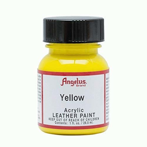 Pintura Acrilica Para Cuero Angelus - Amarillo 29.5ml