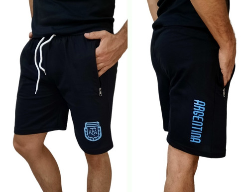 Imagen 3 de 3 de Conjunto Musculosa Y Bermuda Seleccion Argentina