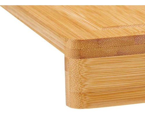 Tábua De Corte Madeira De Bambu Para Bancada 35x24cm