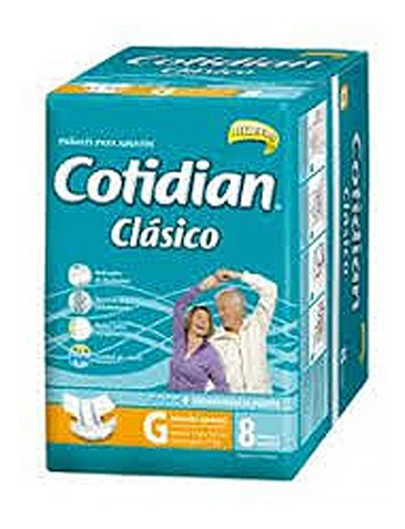Imagen 1 de 1 de Pañal Adulto Cotidian Clásico 1x8ud / Superstore