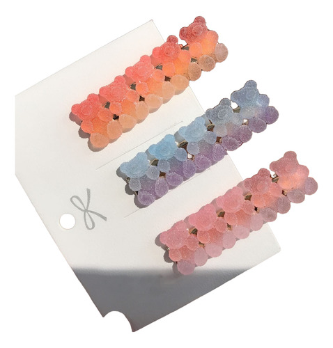 Broche Forma Panditas Para El Cabello Mora Azucar