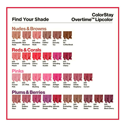 Revlon Revlon Colorstay Overtime Labial Indeleble Taupe Time