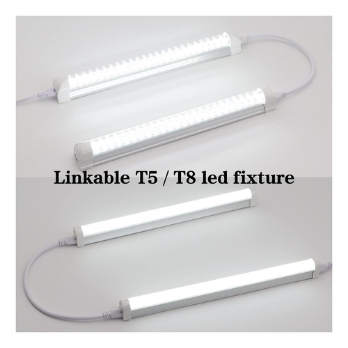 Tubo De Luz Con Punta T5 T5 De 1 Pie Y 12 Pulgadas: Cables Y