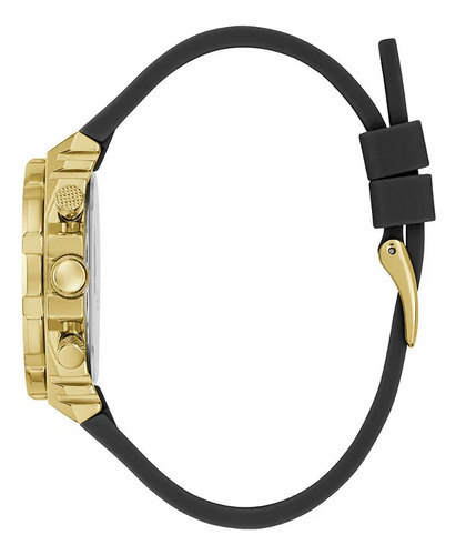 Reloj Guess Gw0553l4 Mujer Acero Inoxidable Malla Negro Bisel Plateado Fondo Gris
